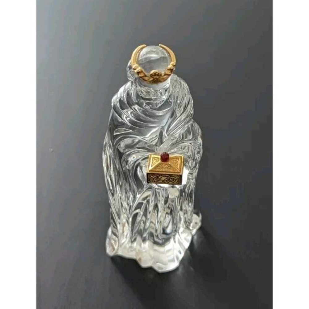 Gorham Crystal Nativity Wiseman Gorham King Melchoir Gold Box Figure 6.5"